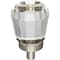 Jeffrey Alexander 1" Overall Length Satin Nickel Faceted Glass Harlow Cabinet Knob G150SN - alternate 1